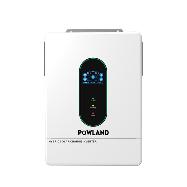 POWLAND Hybrid Solar Inverter 12kW 48V Split Phase Pure Sine Wave WiFi UL1741 FCC Certified