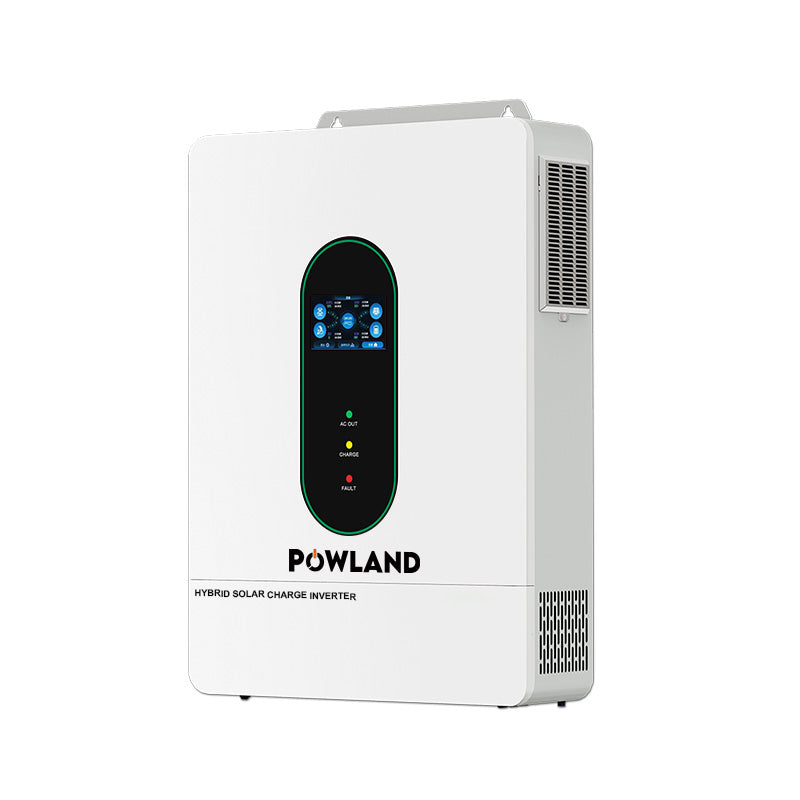 POWLAND Hybrid Solar Inverter 12kW 48V Split Phase Pure Sine Wave WiFi UL1741 FCC Certified