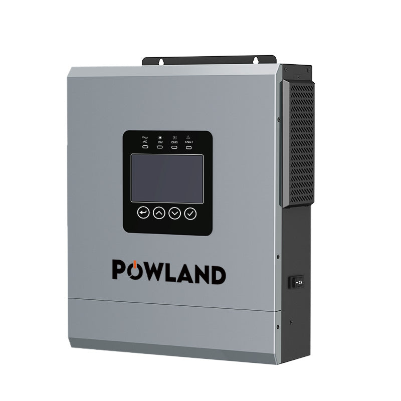 POWLAND Hybrid Solar Inverter 12kW 48V Pure Sine Wave Dual MPPTs Input WiFi